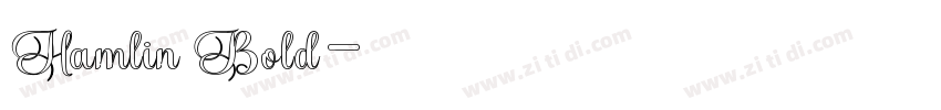 Hamlin Bold字体转换